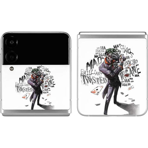 DC Comics The Joker Brilliantly Twisted Galaxy Z Flip4 5G Skin